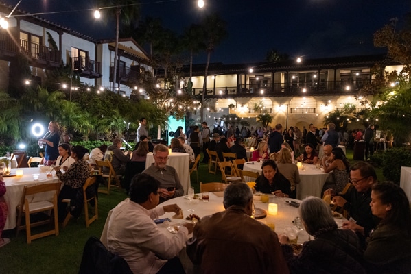 2025 MasterPsych Psychiatry Conference - San Diego, CA Clinicians relaxing during sunset reception at the Estancia La Jolla Resort & Spa